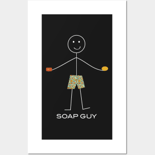 Funny Mens Soap Making Design Posters and Art